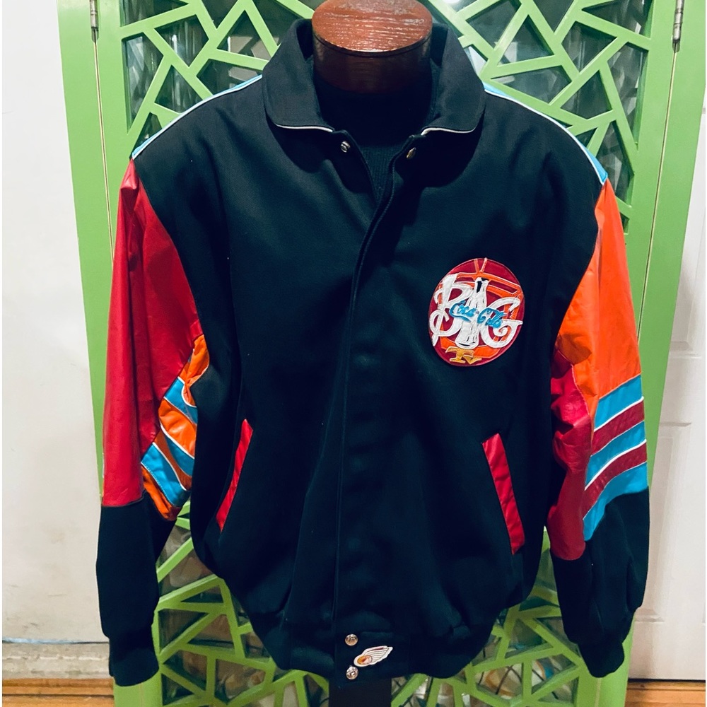 RARE Vintage JEFF HAMILTON COCA-COLA LEATHER & WOOL JACKET COLLECTOR'S ITEM RARE